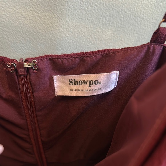 Showpo Burgundy Corset Gown - Picture 3 of 5